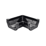 FloPlast RAS1B 90° 65mm Square Rainwater Angle Black