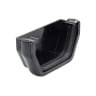 FloPlast RES1B 114mm Square Rainwater External Stopend Black