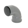 FloPlast SP161G 87½° 110mm Soil Single Socket Bend Grey