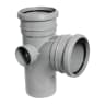 FloPlast SP190G 87½° 110mm Soil Single Socket Branch Grey