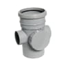 FloPlast SP274G 110mm Soil Single Socket Access Pipe Grey