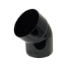 FloPlast SP435B 135° Soil Single Solvent Socket Offset Bend Black