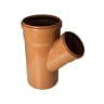 FloPlast 6D218 45° 160 x 110mm Underground Double Socket Unequal Junction
