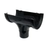 FloPlast ROX1B 170mm XtraFlo Rainwater Running Outlet Black