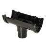 FloPlast ROH1B 115mm Hi-Cap Rainwater Running Outlet Black