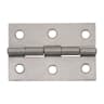 Butt Hinges 64mm L Satin Chrome Pack of 2