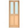 Heritage External Oak 4 Panel Glazed Custom Door 44mm