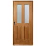 Heritage External Oak 4 Panel Glazed Fully Assembled Custom Door Set