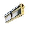 UAP Trade Euro Profile 5-Pin Cylinder 40/40 Brass 80mm