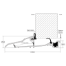 Stormguard Proline AM3 Threshold (Triplex) 3000mm Matt Gold Finish