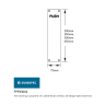 Eurospec Push Finger Plate 300 x 75mm Satin Anodised Aluminium