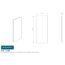 Eurospec Intumescent Hinge Liner To Suit Hinges 100 x 30mm