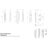 Carlisle Brass Easi-T Euro Profile Sashlock 76mm Satin Stainless Steel