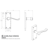 Eurospec Easi-T5-Lever British Standard Sashlock 64mm Satin Stainless Steel