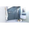 Showerwall SCA16 Acryic Navy Herringbone 2400 x 896mm