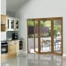 JCI FSC Pre-Finished Slim External Bi-fold Door Set 2.1m Oak Veneer