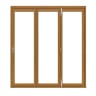 JCI FSC Pre-Finished Slim External Bi-fold Door Set 2.4m Oak Veneer