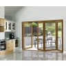 JCI FSC Pre-Finished Slimline External Bi-fold Door Set 3m Oak Veneer