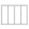 JCI FSC Pre-Finished Slimline External Bi-fold Door Set 3.0m White