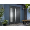 JCI FSC Stockholm Door with Frame & 457mm Sidelight 1981 x 838mm Grey