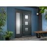 JCI FSC Malmo Door with Frame & 457mm Sidelight 1981 x 838mm Grey