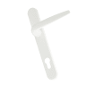 Crystal uPVC Front Door Small Square glass Chatsworth White Left Hand Obscure Glass 920x2090mm