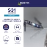 Bostik S31 Neutral Cure Sanitary Silicone Sealant 310ml Clear