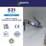 Bostik S31 Neutral Cure Sanitary Silicone Sealant 310ml Clear