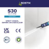 Bostik S30 Acetoxy Sanitary Silicone Sealant 310ml White