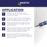 Bostik S30 Acetoxy Sanitary Silicone Sealant 310ml White