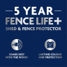 Ronseal 5 Year Fence Life+ Shed & Fence Protector 5L Dark Oak