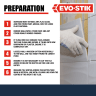 Evo-Stik Mould Resistant Standard Wall Tile Adhesive & Grout 2.5L White