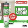 Evo-Stik Frame Silicone Sealant Brown