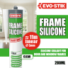Evo-Stik Frame Silicone Sealant Clear