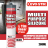 Evo-Stik Multi Purpose Silicone Sealant 280ml Black