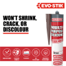 Evo-Stik Multi Purpose Silicone Sealant 280ml Brown