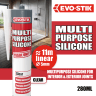 Evo-Stik Multi Purpose Silicone Sealant 280ml Clear
