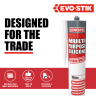 Evo-Stik Multi Purpose Silicone Sealant 280ml White