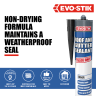 Evo-Stik Roof and Gutter Sealant Black C20