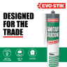 Evo-Stik Sanitary Silicone Sealant 290ml White