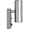 Luceco Exterior Decorative Up/Down Wall Light & PIR Stainless Steel
