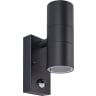 Luceco Exterior Decorative Up/Down Wall Light Black Stainless Steel