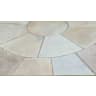 Natural Paving Circle Kit 2 Ring 2400mm Diameter Golden Fossil