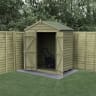 Forest Garden 4LIFE Apex Shed 6x4 Double Door No Window