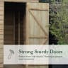 Forest Garden 4LIFE Apex Shed 6x4 Double Door No Window