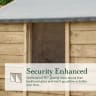 Forest Garden 4LIFE Apex Shed 6x4 Double Door No Window