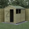 Forest Garden 4LIFE Apex Shed 6x8 Single Door 2 Window - Installed