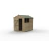 Forest Garden 4LIFE Apex Shed 6x8 Single Door 2 Window - Installed