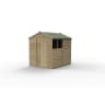 Forest Garden 4LIFE Apex Shed 6x8 Single Door 2 Window - Installed