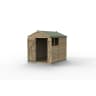 Forest Garden 4LIFE Apex Shed 6x8 Double Door 2 Window - Installed